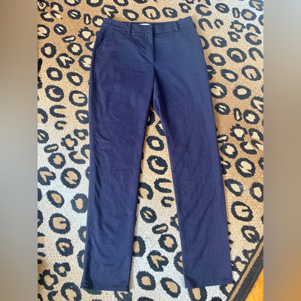 H&M navy blue & white dotted pants. Size 4